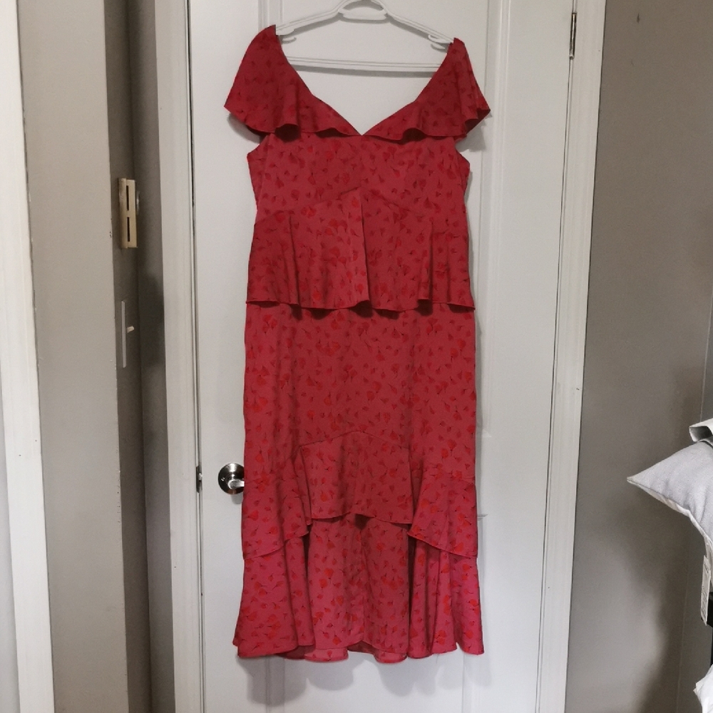 Pink Lily Red High Low Dress‎